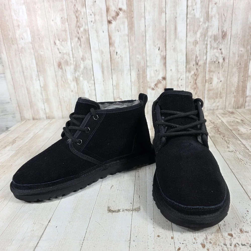 UGG Neumel Black Suede Lace Up Chukka‎ Boots 3236 Womens 7